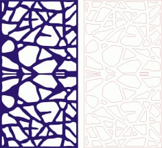 Decorative Seamless Panel Design 64 Laser Cut Free CDR File