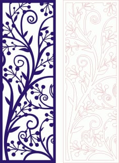 Decorative Seamless Panel Design 65 Laser Cut Free CDR File