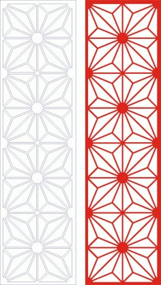 Decorative Seamless Panel Design 7 Laser Cut Free CDR File