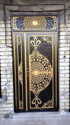 Decorative Single Door Design CNC Laser Cut DXF File