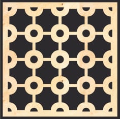 Decorative Wood Lattice Panels Pattern Free CDR Vectors File