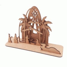 Dessert Vibe Wood Laser Cut Decorative Piece CDR File