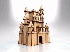 Disney Castle Laser Cut Design CDR File