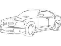 Dodge Charger Car DXF File