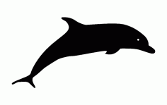 Dolphin Silhouette CNC Router Free DXF File