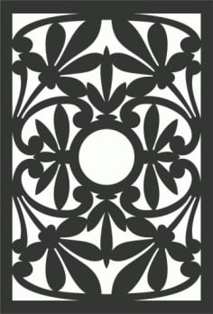 Door Screen Plasma Laser Cutting Designs for Gates DXF File