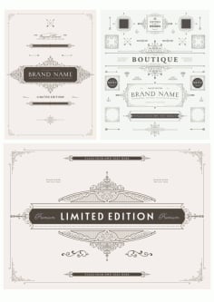 Elegant Decorative Elements Free CDR Vectors File