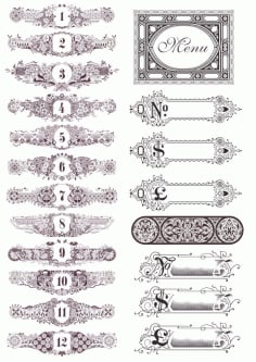 Elegant Vintage Decor Free CDR Vectors File