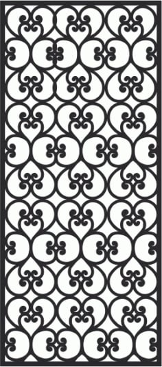 European Wrought Style 01 Laser Cut CDR File