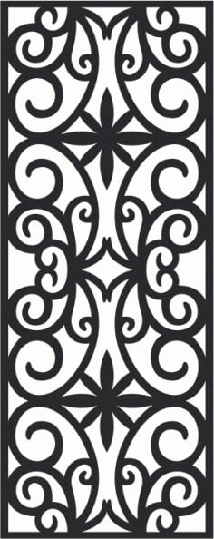 European Wrought Style 10 Laser Cut CDR File