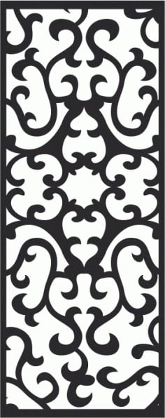 European Wrought Style 12 Laser Cut CDR File