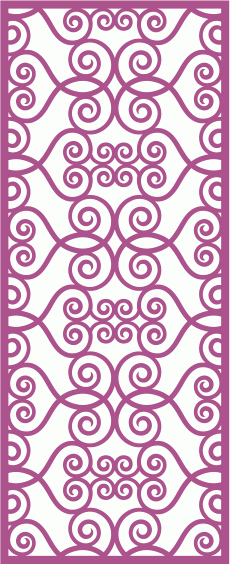 European Wrought Style 13 Laser Cut CDR File