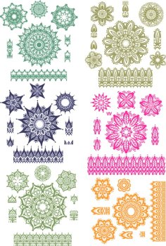 Fancy Border Ornamental Design Vector Set CDR and Ai File