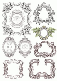 Fancy Border Set Free CDR Vectors File