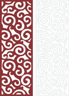 Fancy Lace Monogram Laser Cut CDR File