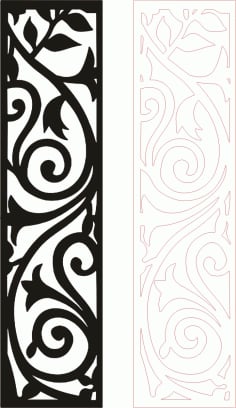 Fancy Lace Vector Banner Laser Cut CDR File