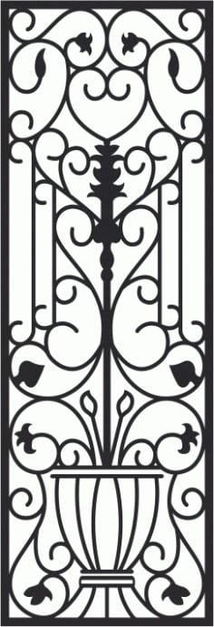 Faux Wrought Iron Pattern Free CDR Vectors File