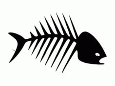 Fish Bones CNC Router Free DXF File