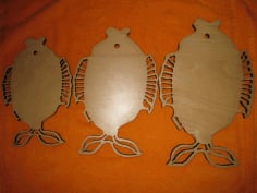 Fish CNC Laser Cut DXF File