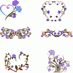 Floral Border Design Free Vector CDR File