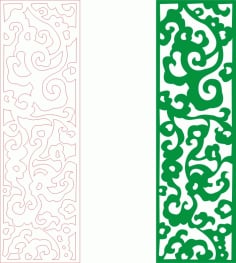 Floral Decorative Grill Design and Wedding Screen Laser Cut CDR File