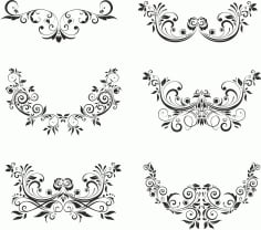 Floral Elements Free CDR Vectors File