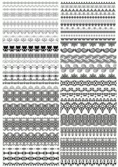 Floral Ornamental Borders Vector Set Laser Cut CDR File