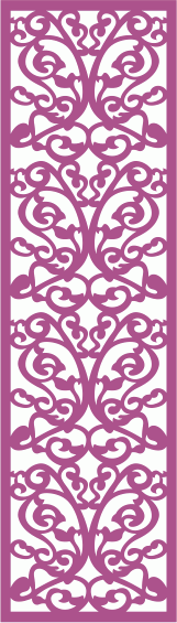 Floral Stencil Seamless Banner CDR File