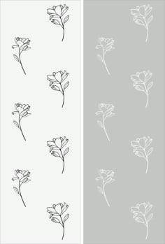 Flower Pattern Decor Sandblast CDR File