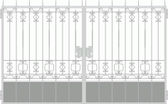 Forged Gates Design Vector Free Vector CDR File