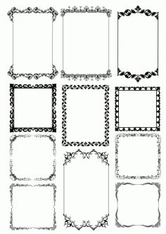 Frame Borders Design Free CDR Vectors File