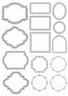 Frame Borders Set Free CDR Vectors File