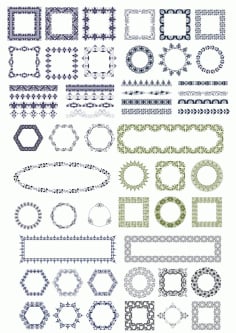 Free Decorative Ornamental Frames CDR Vectors File