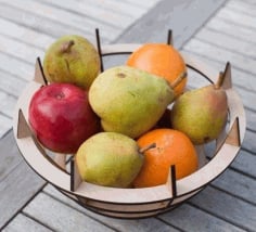 Fruit Bowl 4mm Laser Cut Design CDR File