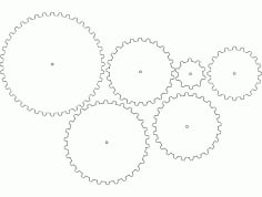 Gears Free DXF Vectors File