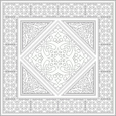 Geometric Islamic Ornament Art Pattern Free DWG File