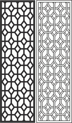 Geometric Screen Panel Free CDR Vectors File