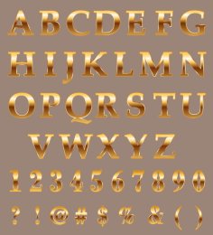 Alphabet Letters DXF 132 files Free Download | Vectors File