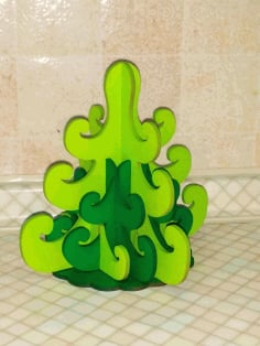 Green Tree Pencil Holder CDR Vectors File