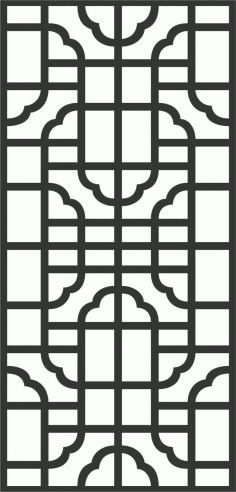 Grill Design for Window DXF File