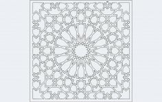 Grille Pattern Design and Jali Pattern Design DXF File