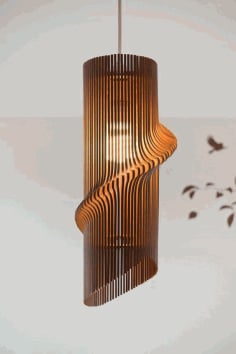 Hanging Lamp Laser Cut Free CDR Vectors File