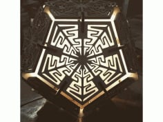 Hanging Night Light Lamp 6mm Laser Cut CDR File