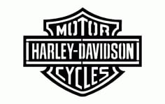 Harley D Logo Free Vector DXF File