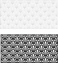 Horizontal Dark Floral Background Panel Laser Cut CDR File