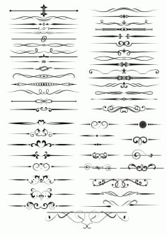 Horizontal Line Design Free CDR Vectors File