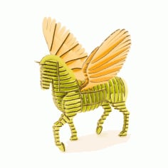 Horse Laser Cut 3d Model Free CDR Vectors File