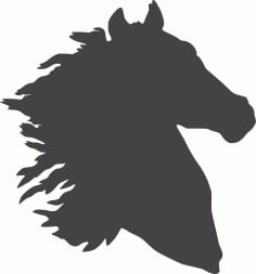 Horse Silhouette 2 DXF File DXF Vectors File