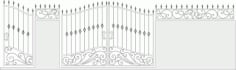 Iron Gate Vector Set Vector Art Laser Cut CDR File