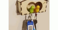 Key Holder Bird House Laser Cut CDR File